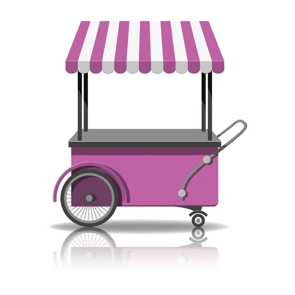 Ice cream cart — Stock Vector