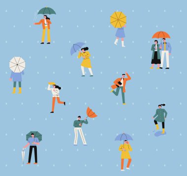 bir kış arkaplanının çizgi film vektör çizimi