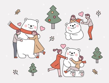 Şirin bir çizgi film koyununun vektör çizimi