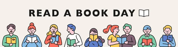 İnsanlar kitap okuyor, kitap okuyor. 