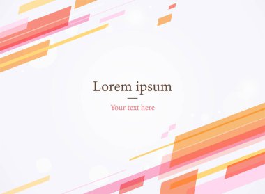 Hızlı kare parçalarla dekore edilmiş sunum sayfası şablonu. Basit desen tasarım şablonu.