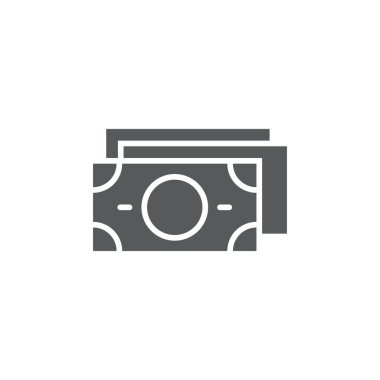 Nakit para ikonu. Arkaplanda sembol, çizgi, renk, resim çizimi. Vektör grafikleri