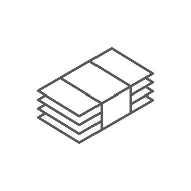 Money bill icon, color, line, outline vector sign, linear style pictogram isolated on white. Symbol, logo illustration