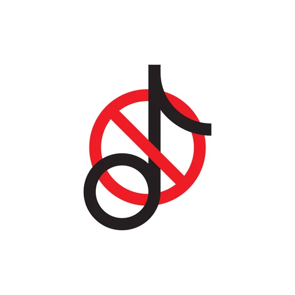 Значка Музыкальной Ноты Цвета Линии Очертаний Векторного Знака Пиктограммы Линейного — стоковый вектор