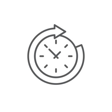 Gerçek zamanlı simge, renk, çizgi, taslak vektör işareti, beyaz üzerine izole edilmiş doğrusal resim. Sembol, logo illüstrasyonu