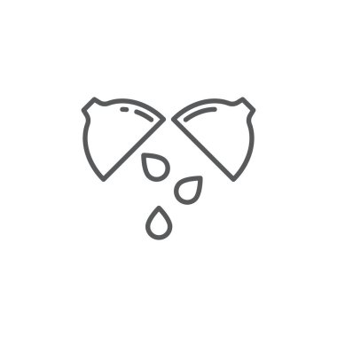 limon ve meyve suyu ana hatlarını bırakın mobil konsept ve web tasarımı natura için doğrusal işaret