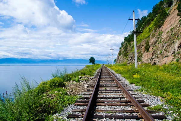 Tren yolu — Stok fotoğraf