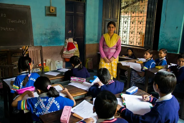 Varanasi Hint okulda Telifsiz Stok Fotoğraflar