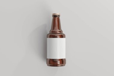 Boş Etiketli Bira Şişeleri