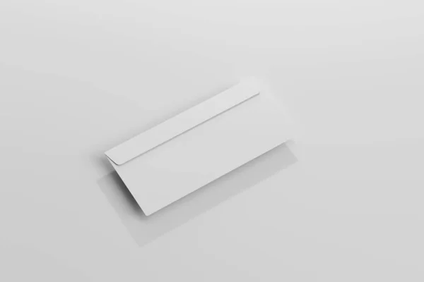 空白信封3D渲染器 — 图库照片