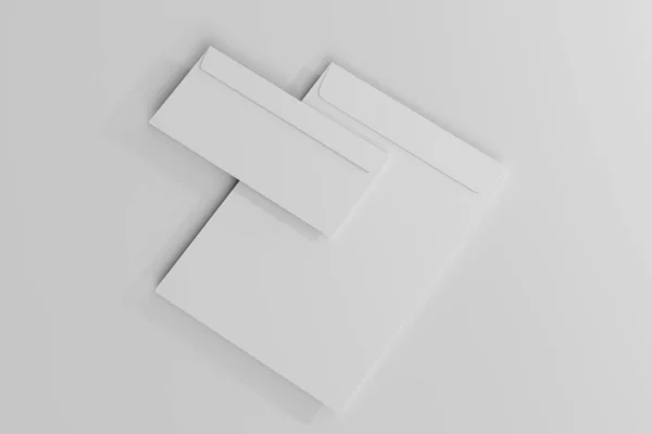 Blanco Envelop Render — Stockfoto