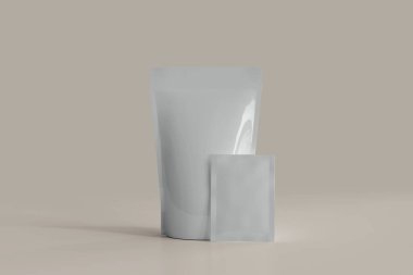 Sachet 3 boyutlu plastik keseli.