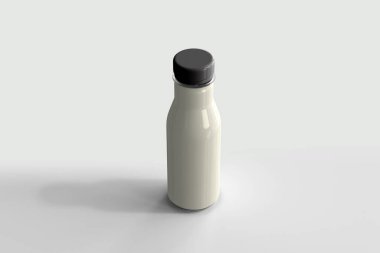 Boş Etiketli İçecek Şişesi 3B Hazırlama