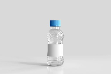 Boş Etiketli Taze Su Şişesi 3B Hazırlama