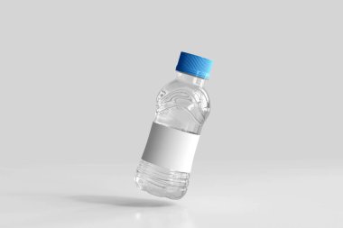 Boş Etiketli Taze Su Şişesi 3B Hazırlama