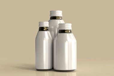 Alüminyum İçecek Şişesi 3D Hazırlama