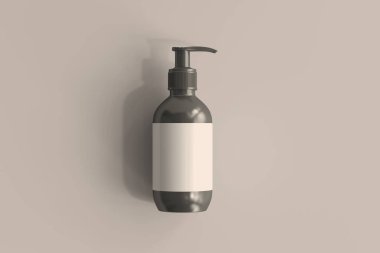 Boş Etiketli Kozmetik Şişeleri 3B Hazırlama