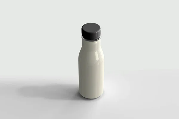 Beverage Bottle Blank Label Rendering — Stock Photo, Image