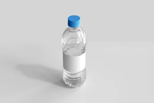 Botella Agua Dulce Con Representación Etiquetas Blanco — Foto de Stock