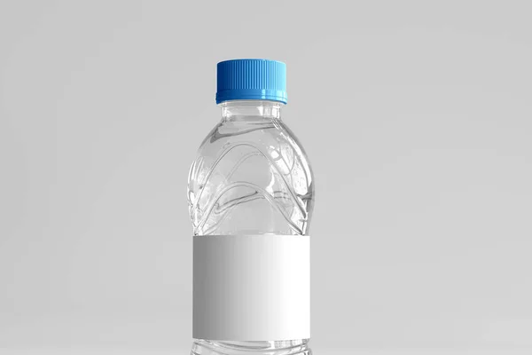 Botella Agua Dulce Con Representación Etiquetas Blanco — Foto de Stock