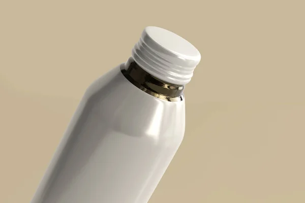 アルミ飲料ボトル3Dレンダリング — ストック写真