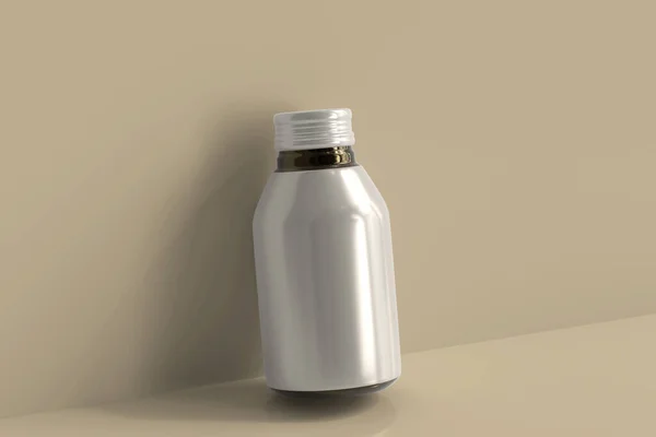 Μπουκάλι Αλουμινίου Ποτό Αποτύπωση — Φωτογραφία Αρχείου