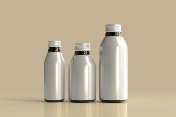 Aluminium Minuman Botol Rendering — Stok Foto