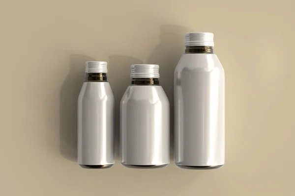 Aluminium Getränkeflasche Rendering — Stockfoto