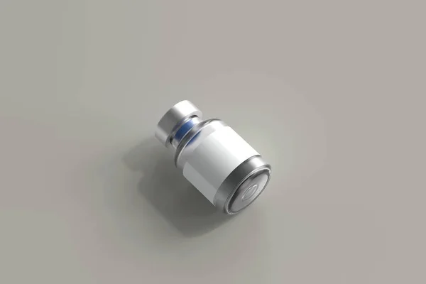 Glass Vial Bule Rendering — стоковое фото