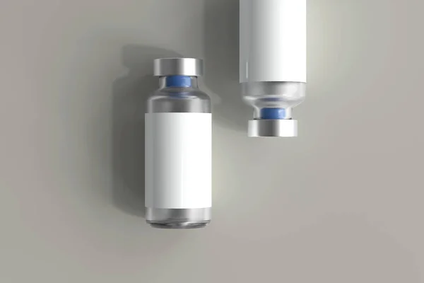ガラス瓶3Dレンダリング — ストック写真