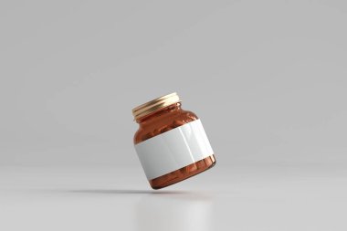 Kehribar ilaç şişesi 3D Hazırlama