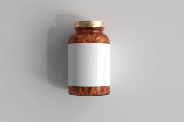 Kehribar ilaç şişesi 3D Hazırlama
