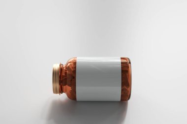 Kehribar ilaç şişesi 3D Hazırlama