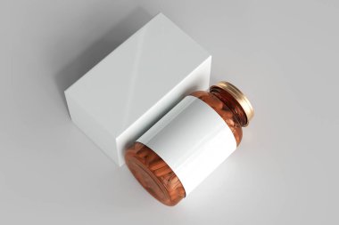 Kehribar ilaç şişesi 3D Hazırlama