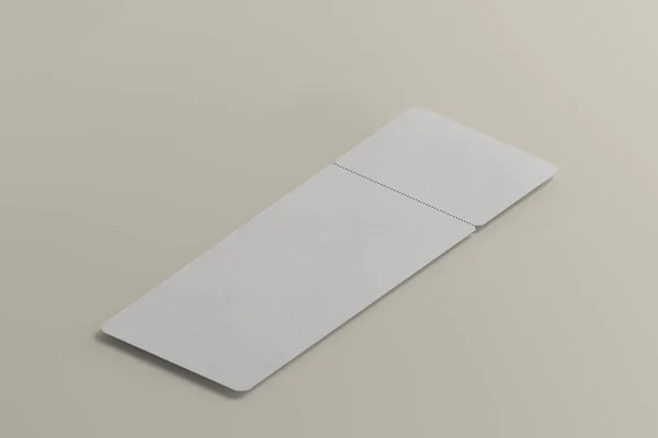 Blank Event Ticket Rendering — Stock Photo, Image