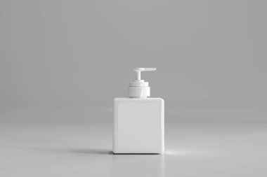 Kare Pompa Şişesi 3B Hazırlama