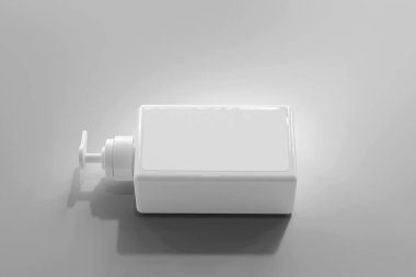 Kare Pompa Şişesi 3B Hazırlama