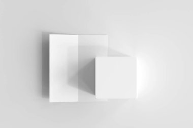 Çift Katlı Broşürlü Ayrı Ürün Paketleme Kutusu