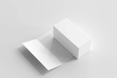 Çift Katlı Broşürlü Ayrı Ürün Paketleme Kutusu