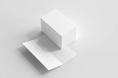 Çift Katlı Broşürlü Ayrı Ürün Paketleme Kutusu