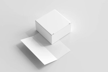 Çift Katlı Broşürlü Ayrı Ürün Paketleme Kutusu