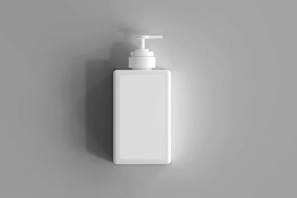 Square Pump Bottle Rendering — 스톡 사진