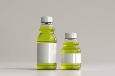 Şeffaf İçecek Şişesi 3D Hazırlama