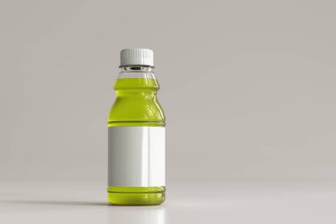 Şeffaf İçecek Şişesi 3D Hazırlama