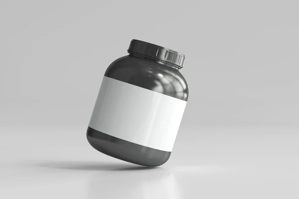 Sport Nutrition Jar Rendering — 스톡 사진