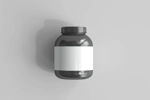 Sport Nutrition Jar Rendering — Stock Photo, Image