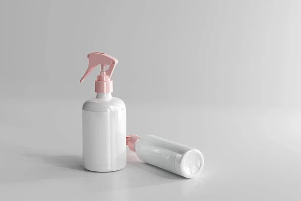 Rendering Botol Semprot Kosmetik Terisolasi — Stok Foto