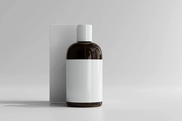 Isolerad Kosmetisk Flaska Rendering — Stockfoto