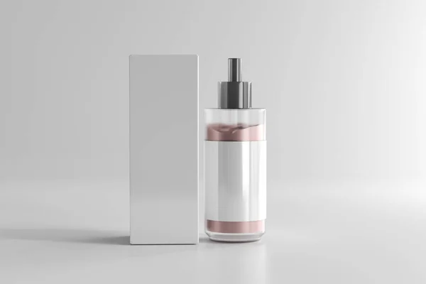隔離された化粧品クリームボトル3Dレンダリング — ストック写真