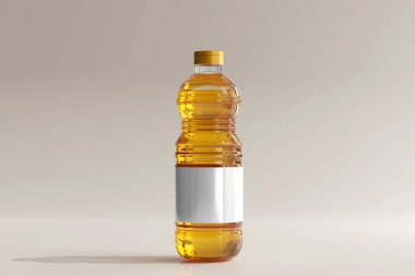 İzole edilmiş Pişirme Yağı Şişesi 3B Hazırlama